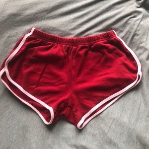 American Apparel Red Shorts